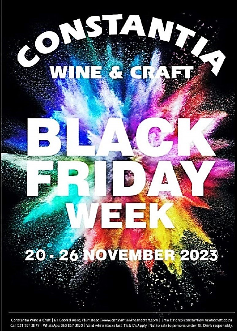 CAPE TOWN | BLACK FRIDAY ALCOHOL DEALS 2023 MASSIVE AMAZING !! ONLY @ CONSTANTIA WINE AND CRAFT